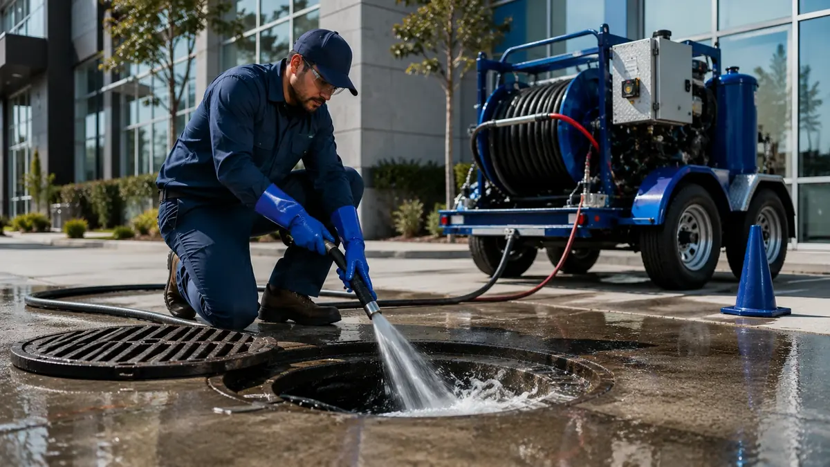 Commercial Hydro Jet Drain Cleaning in Winchester