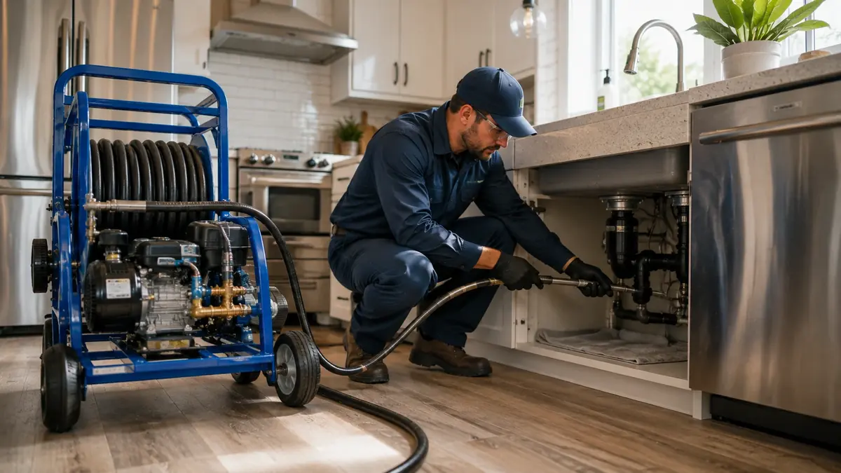 Kitchen Drain Hydro Jetting in Winchester