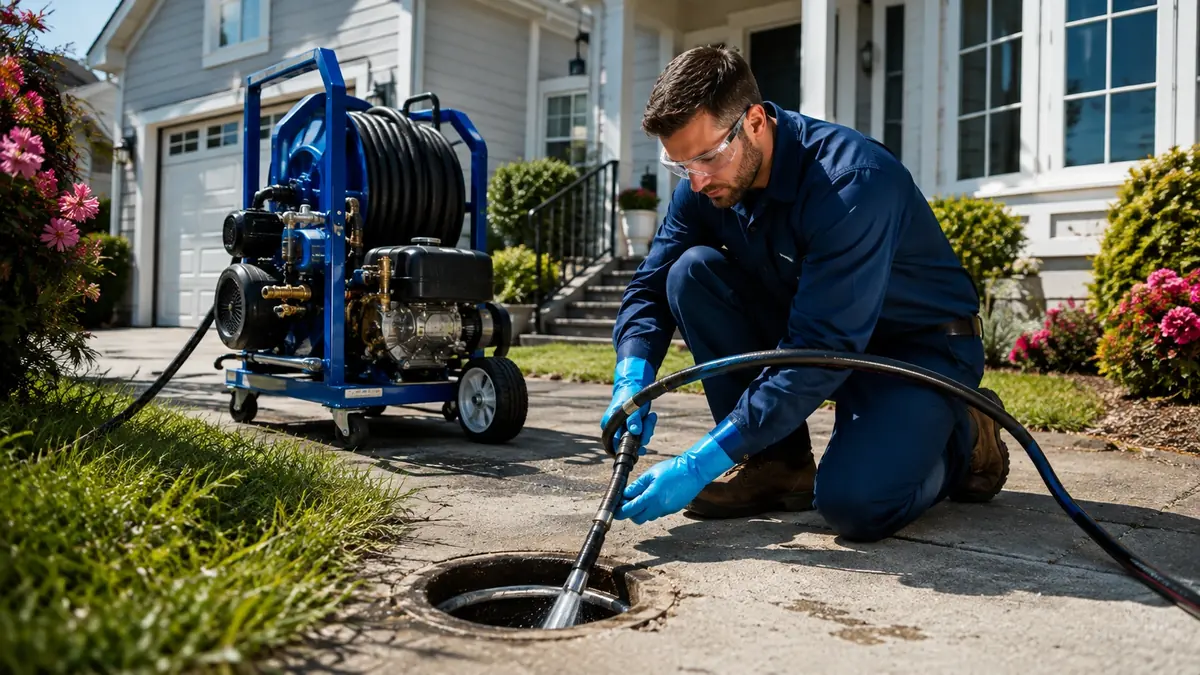Residential Hydro Jet Drain Cleaning in Winchester